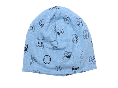 Soft Gallery Beanie baby blue melange emojii blue