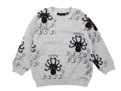 Mini Rodini sweatshirt octopus gray