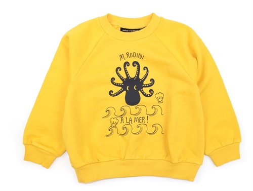 Mini Rodini sweatshirt octopus yellow