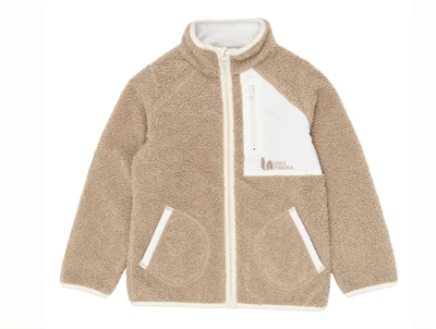 THE NEW teddy jacket gardenia with contrast pockets