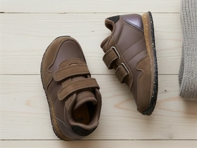 Woden Wonder sneaker Nor suede chestnut