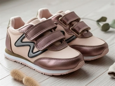 Woden Wonder sneaker Manu metallic rose bloom