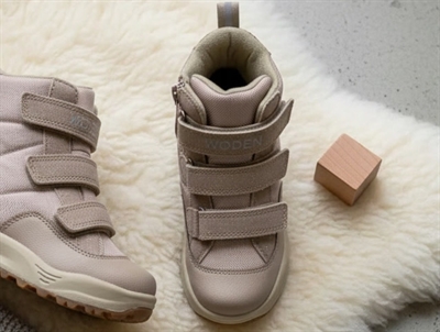 Woden Kids winter boot Adrian pearl silver mink