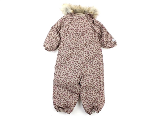 Wheat snowsuit Nickie winter blush flowers