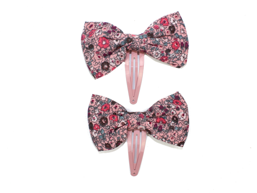 Wheat hairclip Victoria blush with bow (2-Pack)