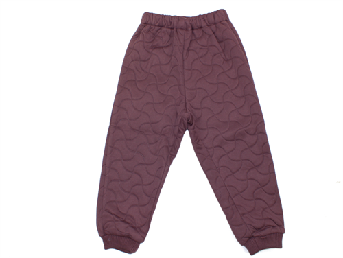 Wheat Alex thermal trousers soft eggplant