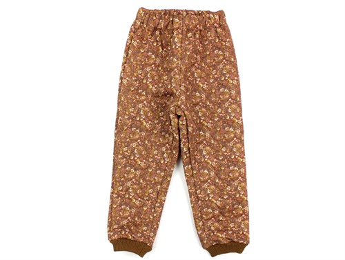 Wheat thermal trousers Alex nutella flowers