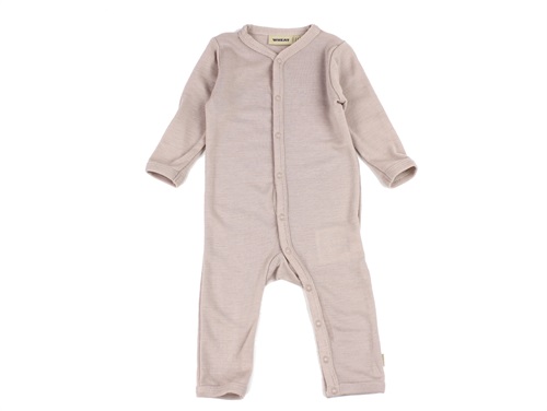 Wheat dry rose jumpsuit merino wool