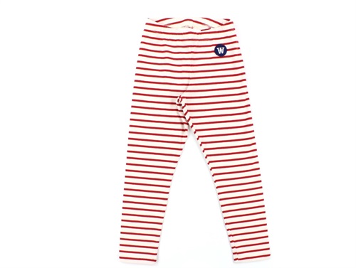 Wood Wood leggings Ira off-white/red stripes