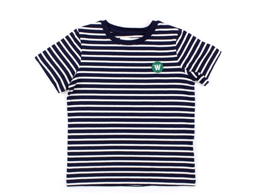 Wood Wood t-shirt Ola navy/off-white stripes