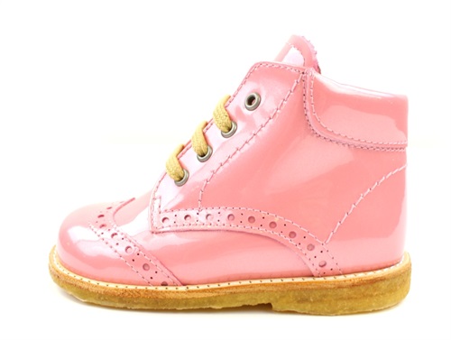spiralformet Tidligere deadlock Buy Angulus toddler shoe rose pink lacquer with laces at MilkyWalk