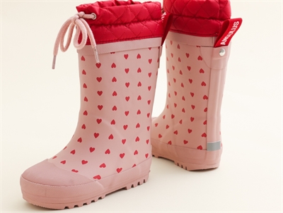Angulus rose hearts winter rubber boot