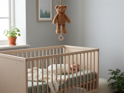 Liewood Makenna golden caramel bear mobile with music  