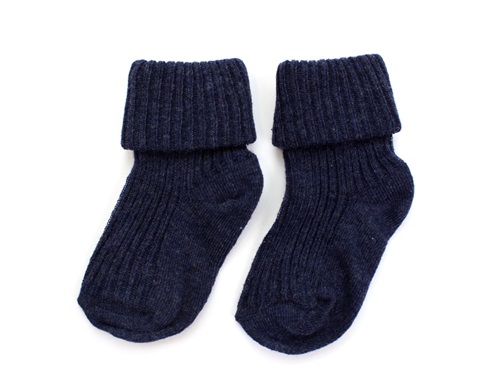 MP socks cotton dark denim melange blue (2-Pack)