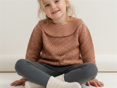 FUB blouse pointelle sandstone