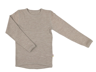 Joha sesame melange shirt merino wool  