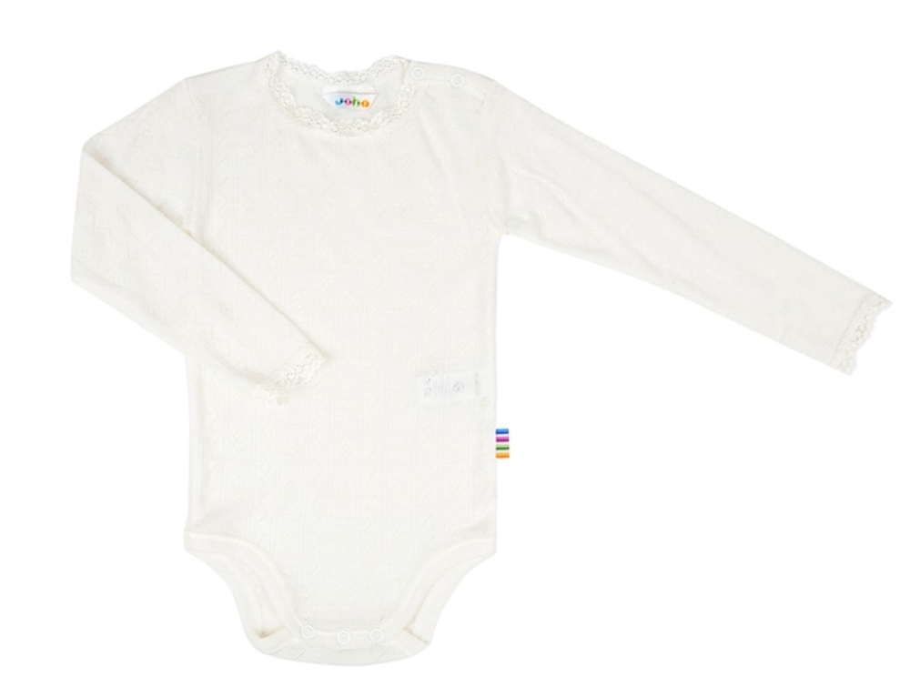 Joha natural body merino wool/silk with lace