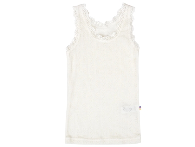 Joha natural undershirt merino wool/silk with lace  