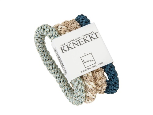 Kknekki hair elastics blue/glitter mix (4-pack)