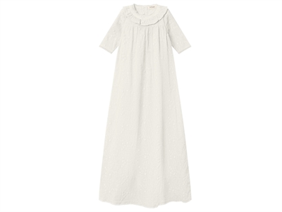 Lil Atelier coconut milk broderie anglaise christening dress