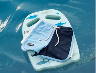 Liewood Hayden kickboard dove blue with shark print