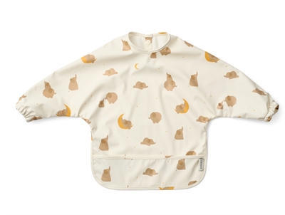 Liewood Merle bib mist with dinosaur print  