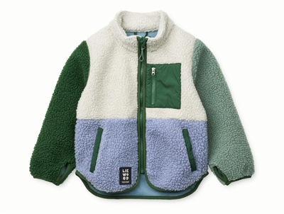 Liewood mega leo/oat mix teddy fleece jacket Nolan