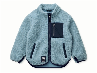 Liewood mega leo/oat mix teddy fleece jacket Nolan