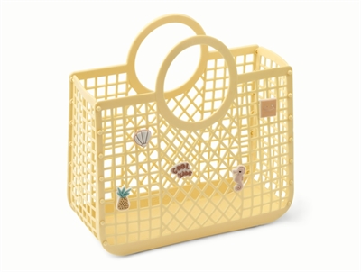 Liewood light peppermint basket bag with charm Samantha