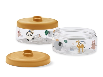 Liewood Dominique baby food containers berry / pale tuscany 4-pack