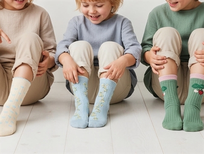 Minipop socks clear sky with print 3-pack