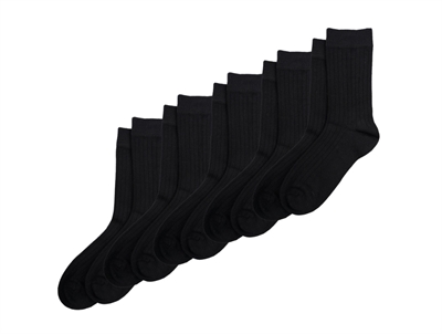 Minipop black socks bamboo (5-pack)