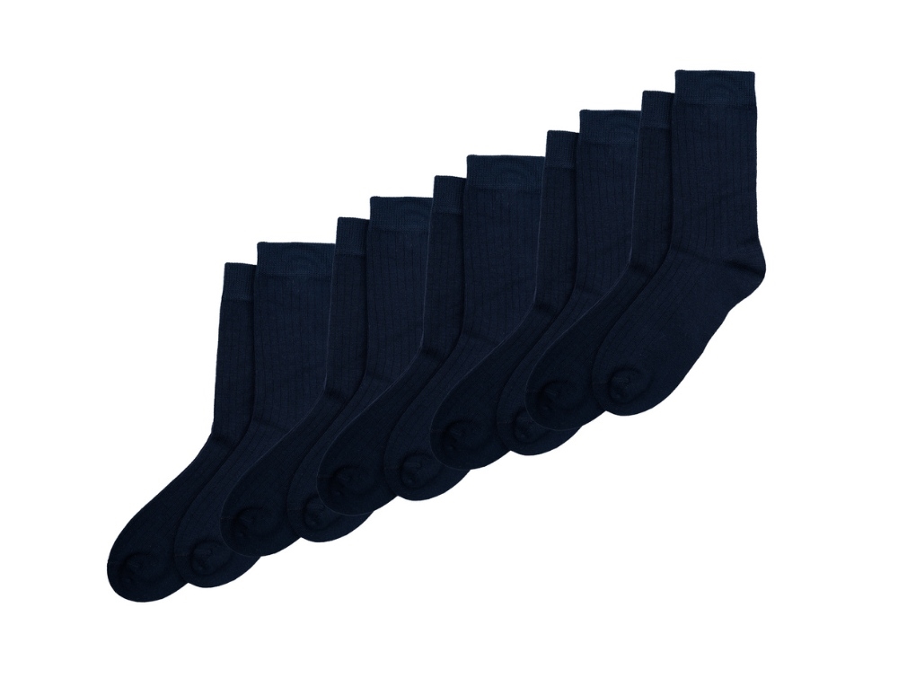 Minipop navy socks bamboo (5-pack)