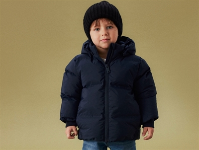 Name It winter jacket navy blazer with detachable hood and reflective details