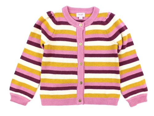 Noa Noa Miniature cardigan nature pink stripes