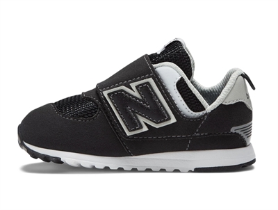 New Balance black/silver metallic 574 sneaker