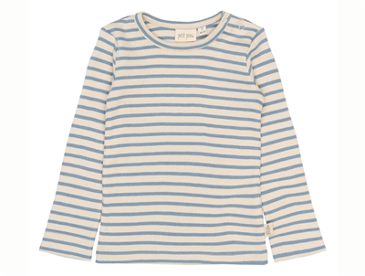 Petit Piao off-white Infinity striped modal top