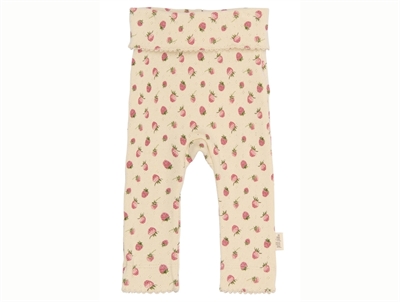 Petit Piao leggings fog with strawberry print