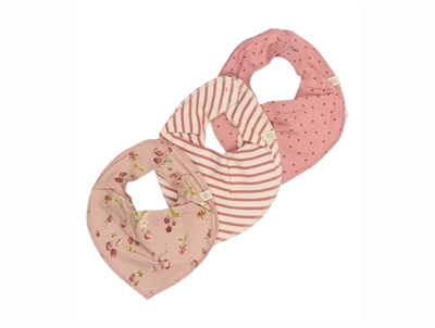 Petit Piao drool bib dusty rose modal 3-pack