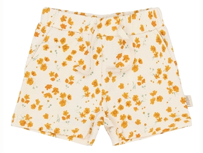 Petit Piao shorts eggnog with floral print