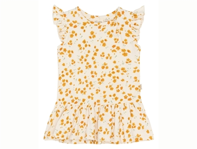 Petit Piao dress eggnog with floral print