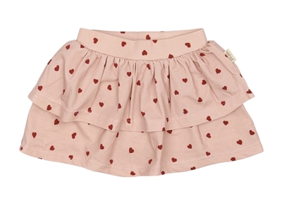 Petit Piao skirt pink with hearts