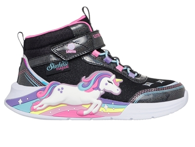 Skechers sneakers lavender multicolor with unicorn and lights