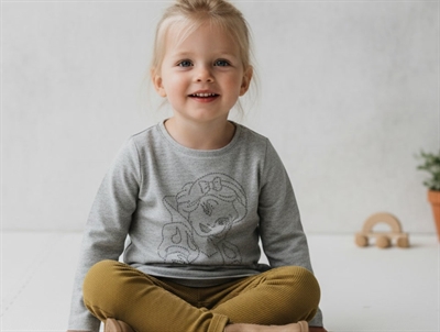 Wheat T-shirt Snow White melange gray