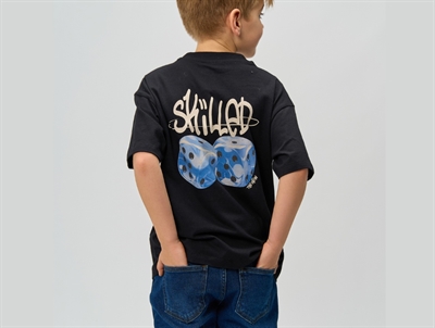 THE NEW oversized T-shirt black with graphic print