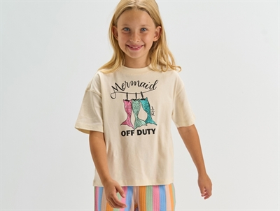 THE NEW t-shirt gardenia with mermaid print