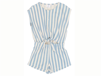 THE NEW blue striped jumpsuit with tie belt