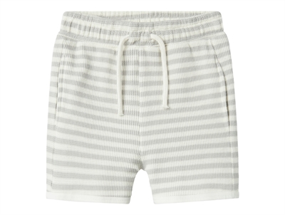 Lil Atelier oyster mushroom/coconut milk striped shorts