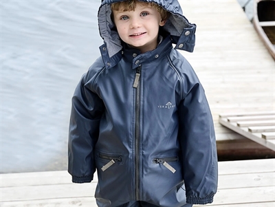 Ver de Terre navy rubber snowsuit