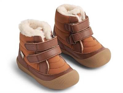 Wheat cognac winter boot Daxi with TEX